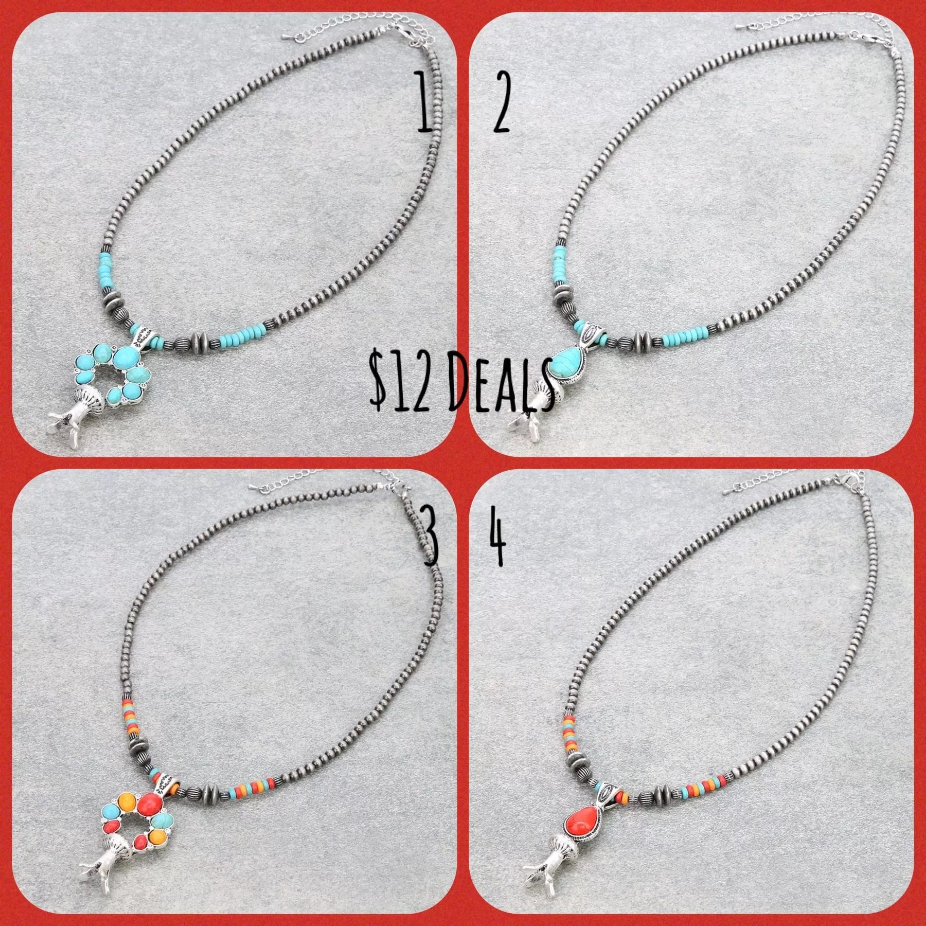 $12 WEEKEND DEALS   Navajo squash necklace