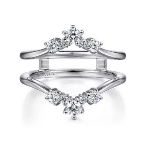 14K White Gold Diamond Ring Enhancer