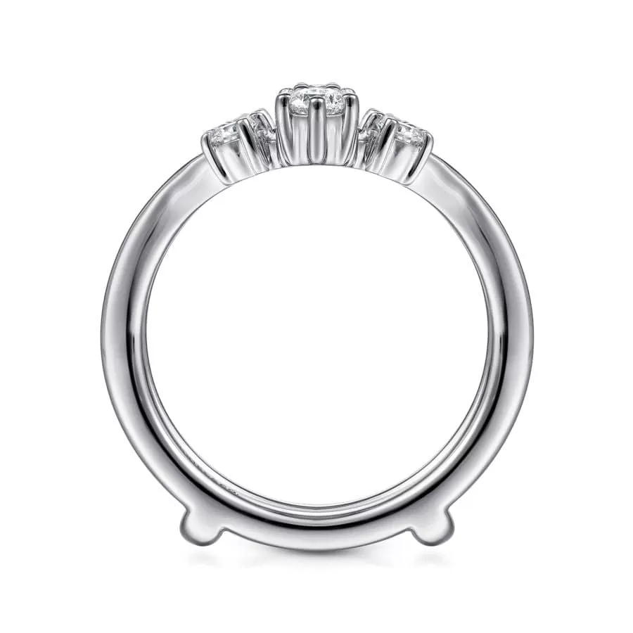 14K White Gold Diamond Ring Enhancer