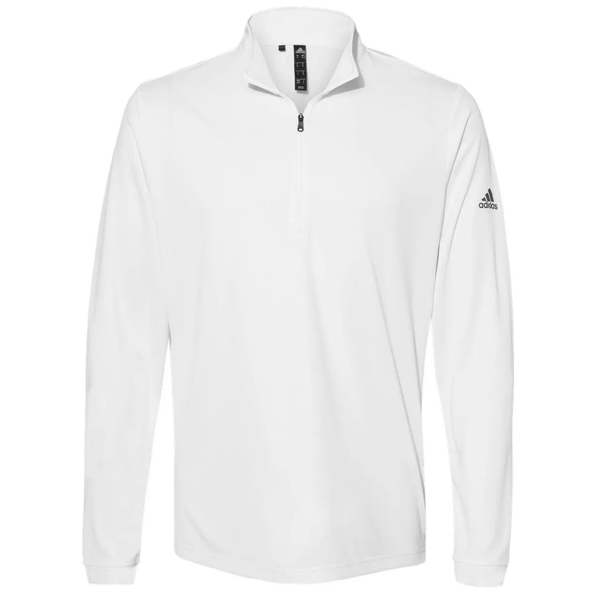 adidas Men's White Lightweight Quarter Zip