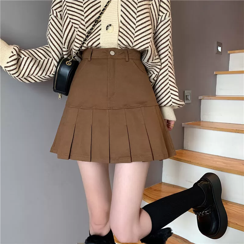 American Spice Girl pleated skirt BY7002