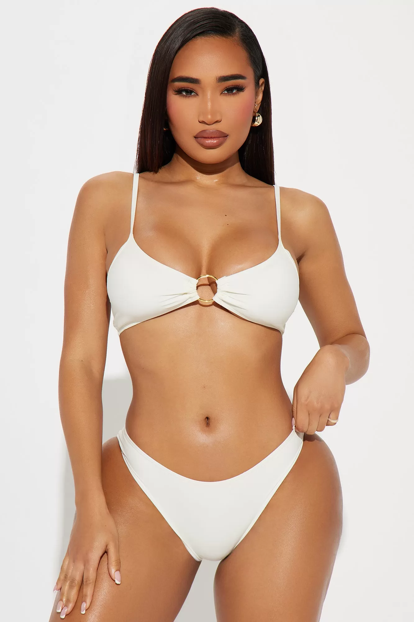 Anika Charm Chain 4 Piece Bikini Set - Ivory