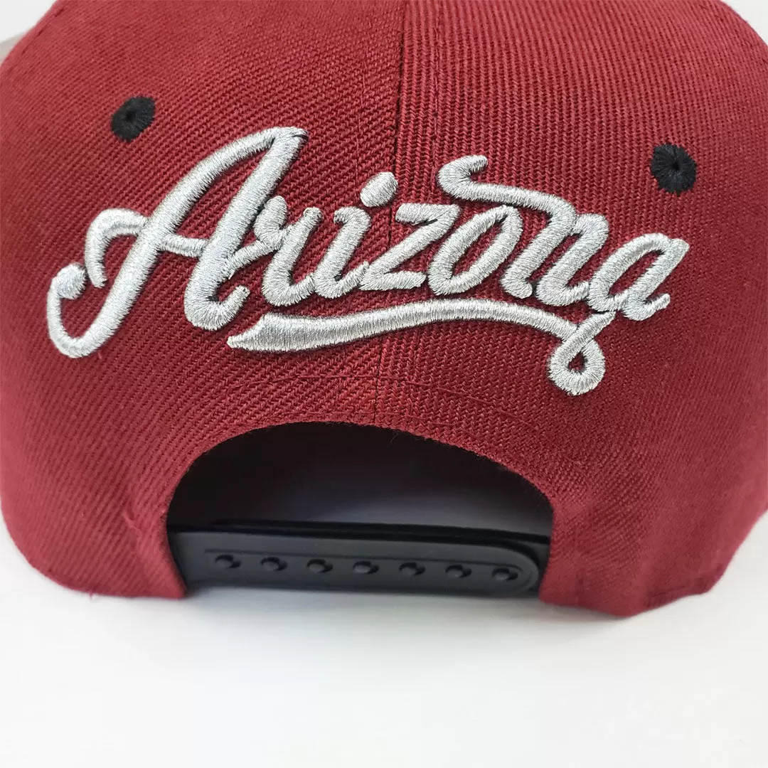 Arizona Football Phoenix Snapback Hat - Burgundy