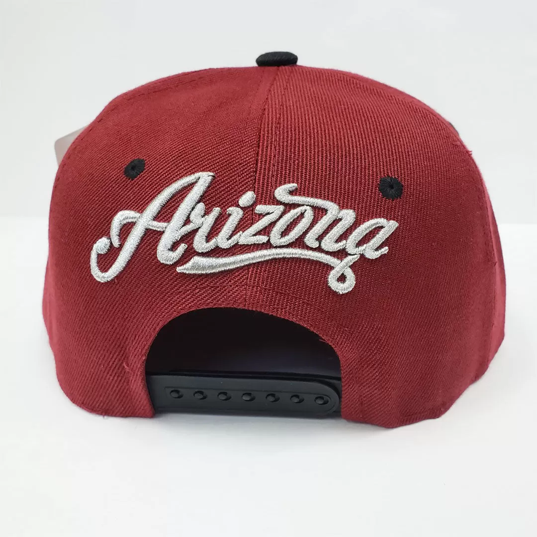 Arizona Football Phoenix Snapback Hat - Burgundy