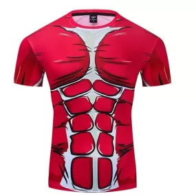 Attack on Titan Compression 'Colossal Titan' Premium Short Sleeve Rashguard