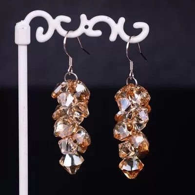 Austrian Crystal 925 Sterling Silver Earrings For Women