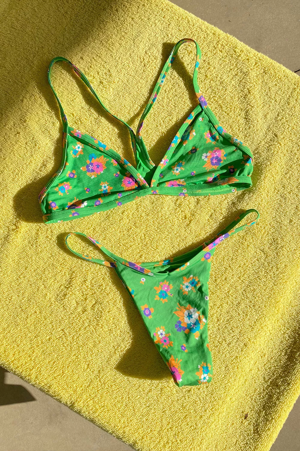 Binx Triangle Bikini Top - Meadow