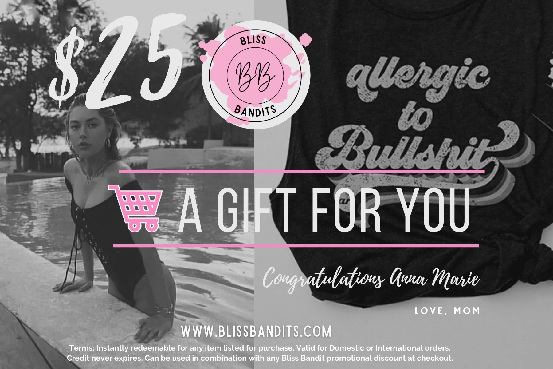 Bliss Bandits Congratulations E-Gift Card