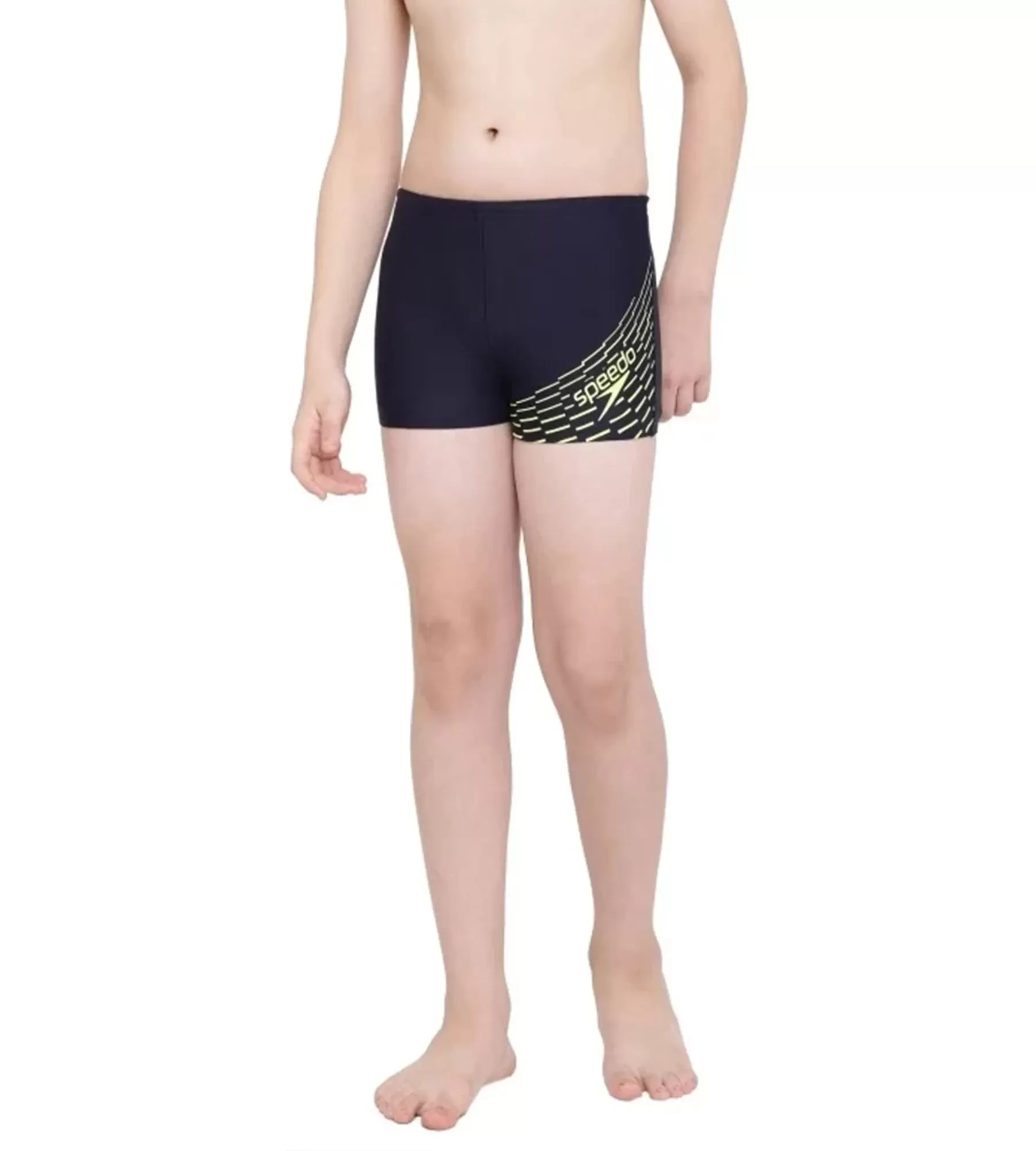 Boy's Endurance Medley Logo Aquashort - True Navy  &  Spritz