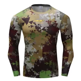 Camouflage Compression 'Swamp Camo' Long Sleeve Rashguard