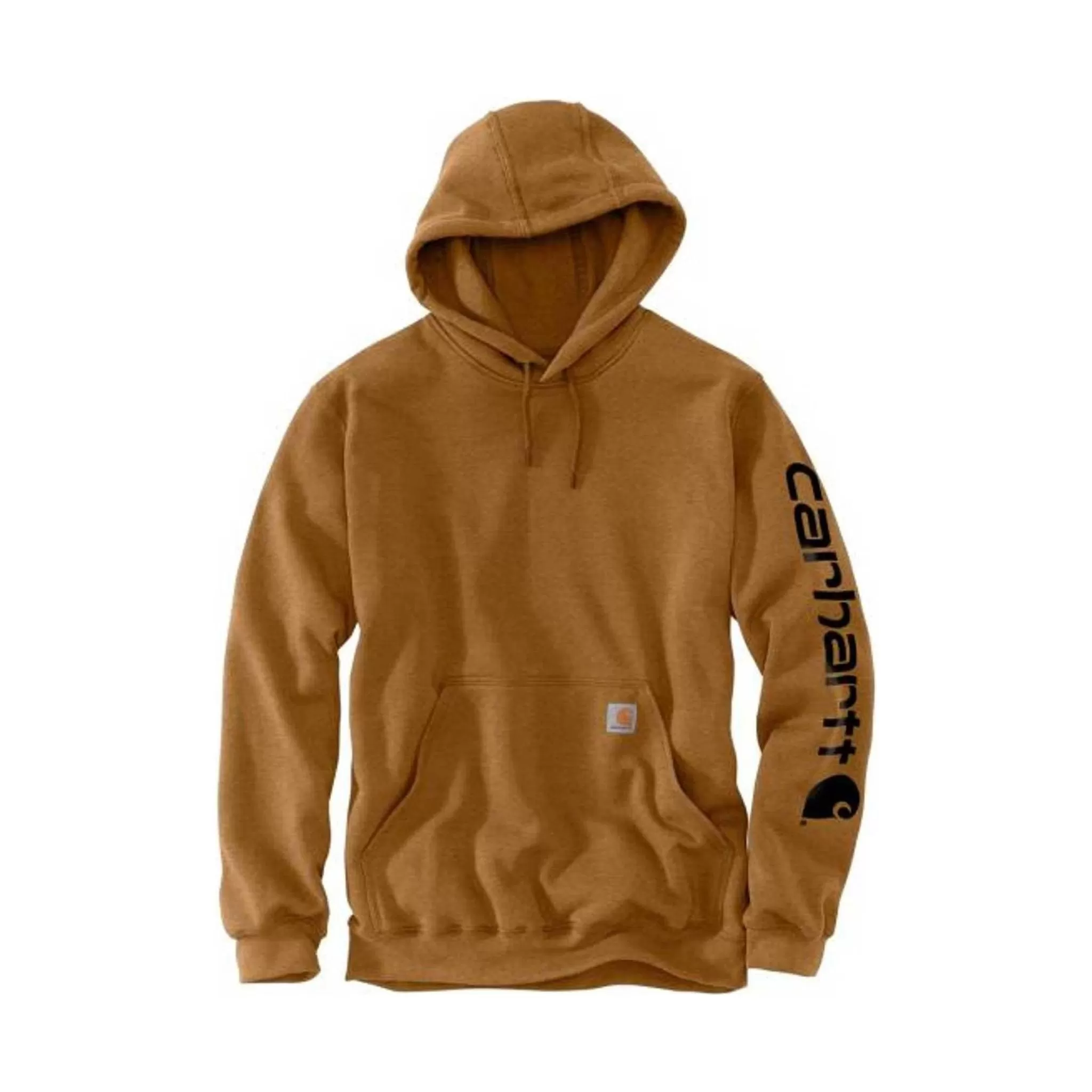 Carhartt Men's Midweight Hooded Logo Sweatshirt - Carhartt Brown