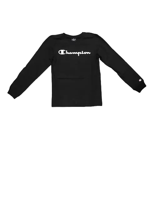 Champion boy's long sleeve t-shirt LONG SLEEVE 305366 kk001 nbk black