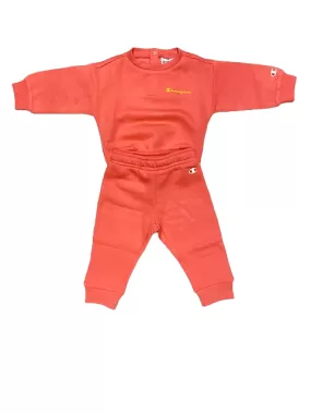 Champion crew neck infant tracksuit 404505 PS171 TRSE/TRSE coral