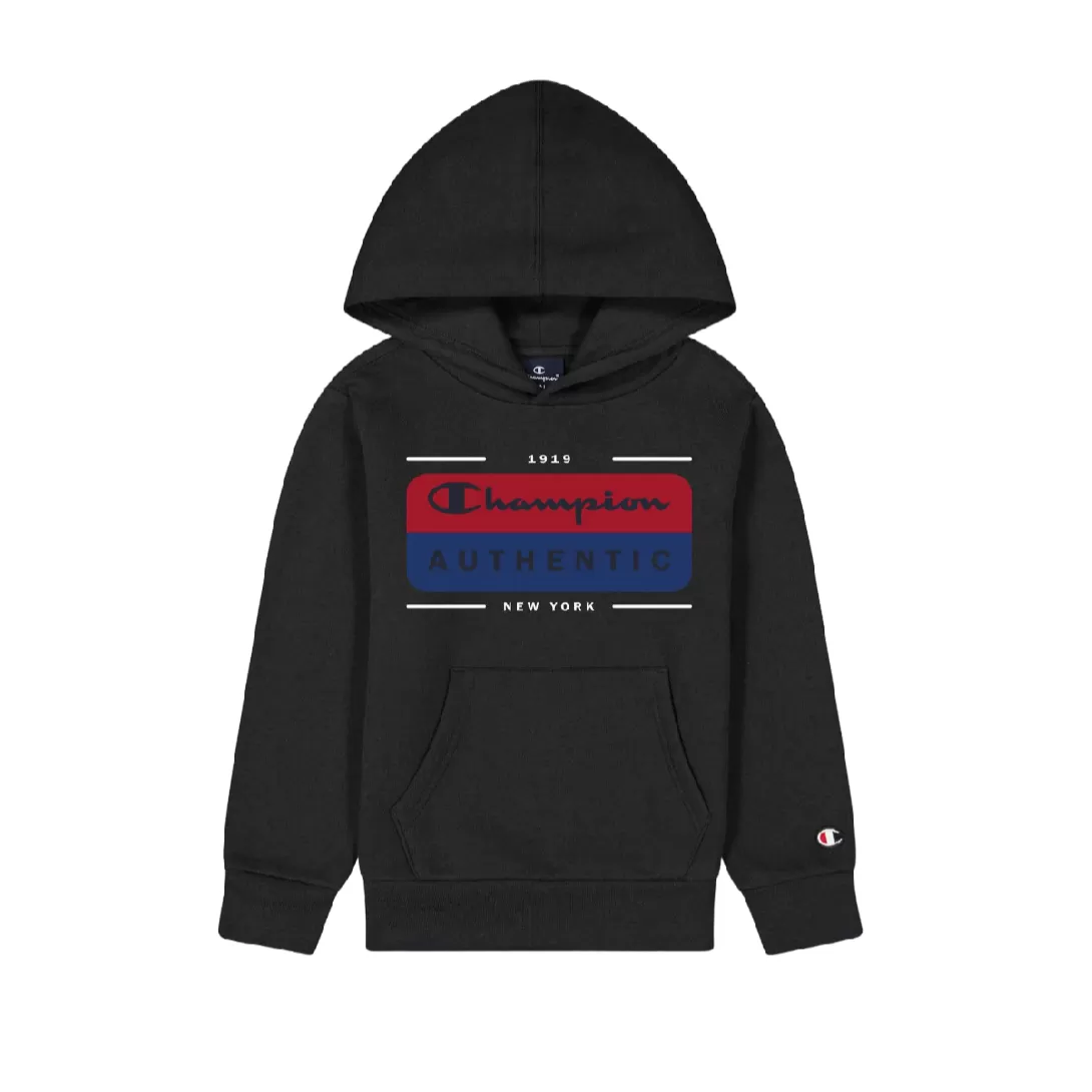 Champion lightweight fleece hoodie with chest logo Legacy 306512 KK001 black