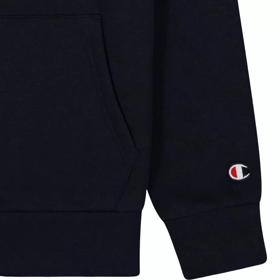 Champion lightweight fleece hoodie with chest logo Legacy 306512 KK001 black