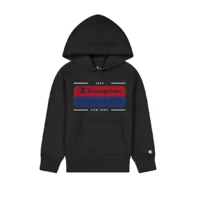 Champion lightweight fleece hoodie with chest logo Legacy 306512 KK001 black