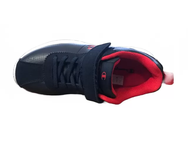 Champion Low Cut Shoe Cody PU B GS children's leather sneakers shoe with tear S31347-F18-BS501 navy