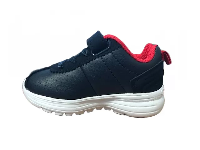 Champion Low Cut Shoe Cody PU B TD children's leather sneakers shoe with tear S31349-F18-BS501 navy