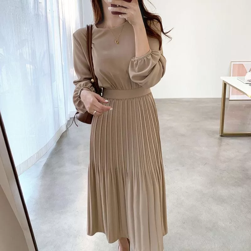 Chiffon Pleated Dress