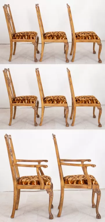 Chippendale Style Dining Chairs, 8