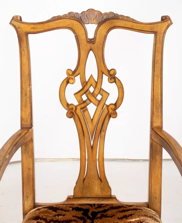 Chippendale Style Dining Chairs, 8