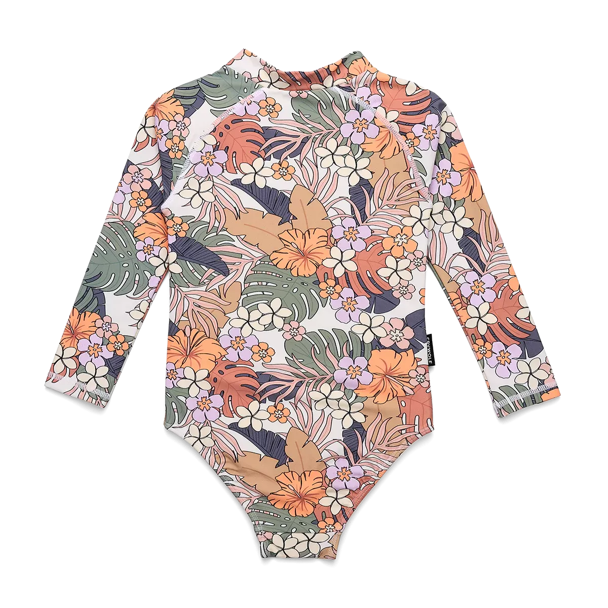 Cry Wolf Long Sleeve Swimsuit Tropical Floral