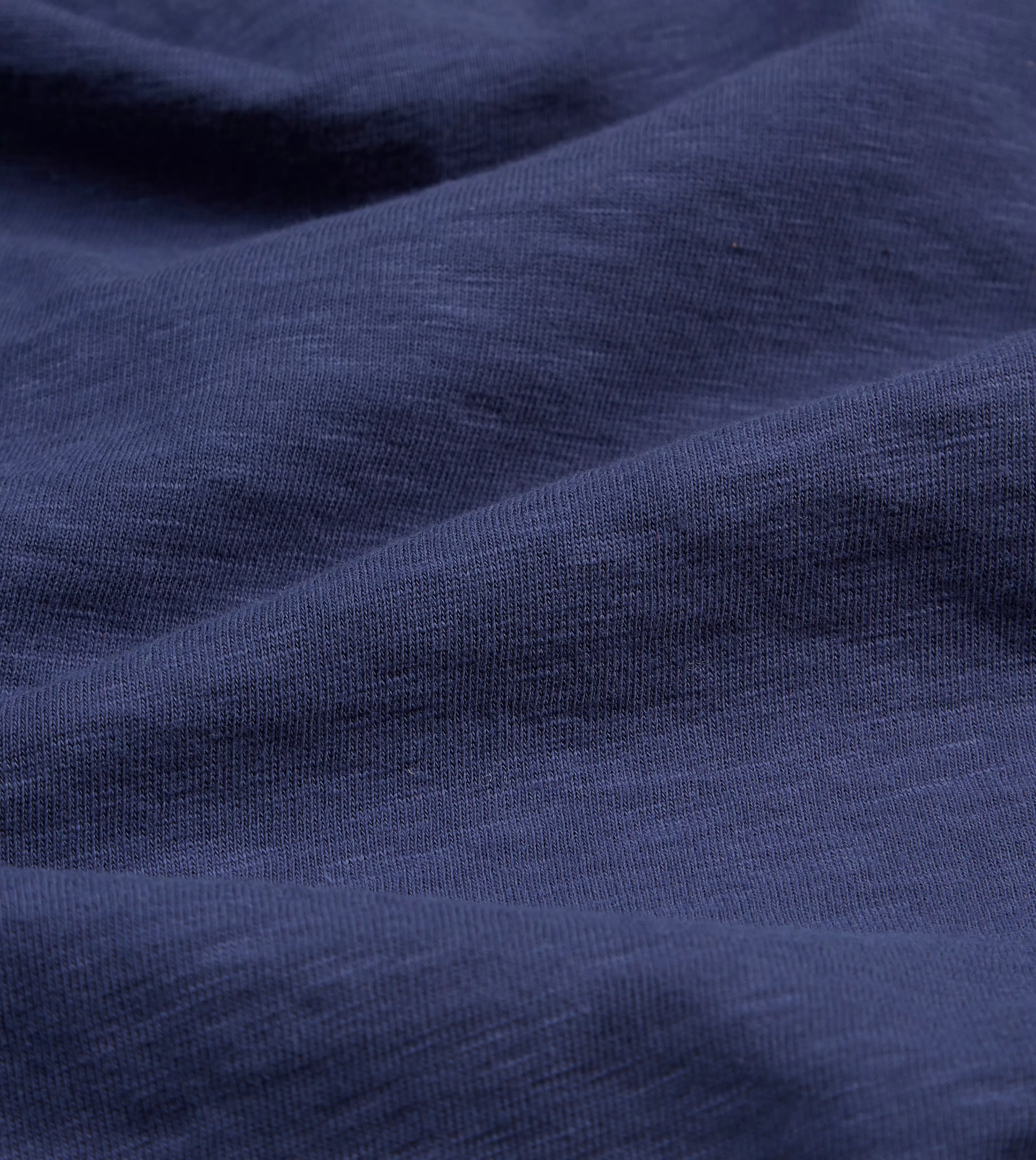 Dark Indigo Flamé Cotton Crew Neck Hiking T-Shirt