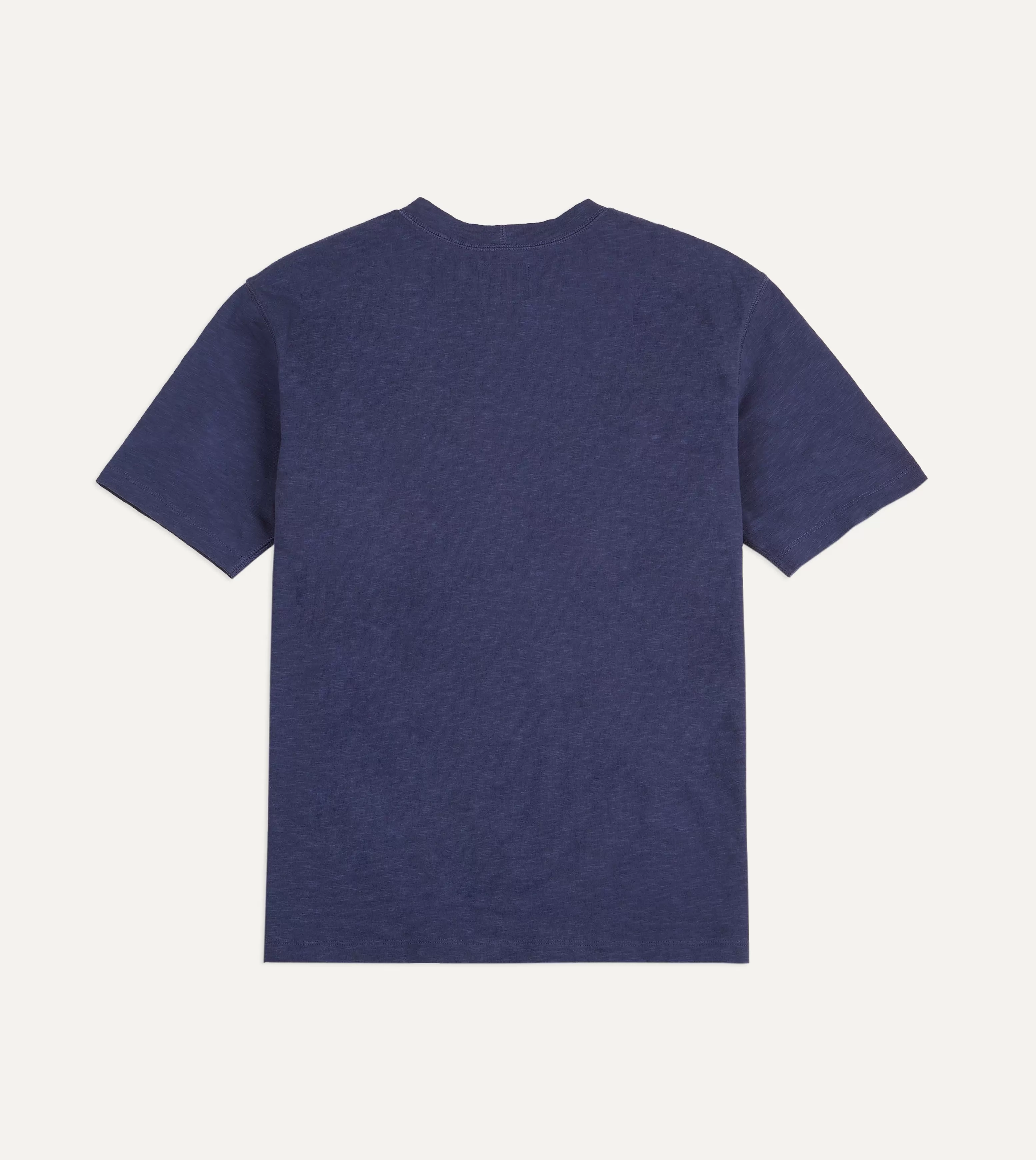 Dark Indigo Flamé Cotton Crew Neck Hiking T-Shirt