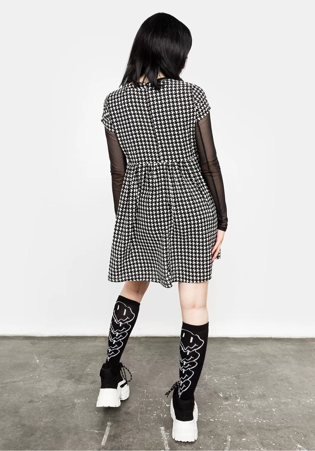 FATALE HOUNDSTOOTH SKATER DRESS