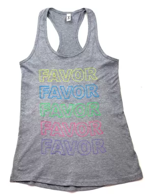 Favor Tank Top - Gray and Multicolor