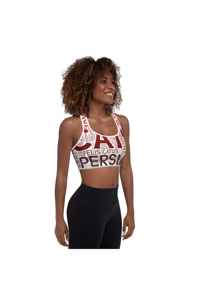 Felis Catus Padded Sports Bra