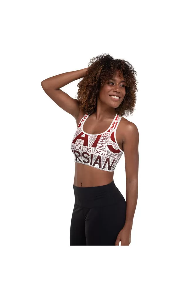 Felis Catus Padded Sports Bra