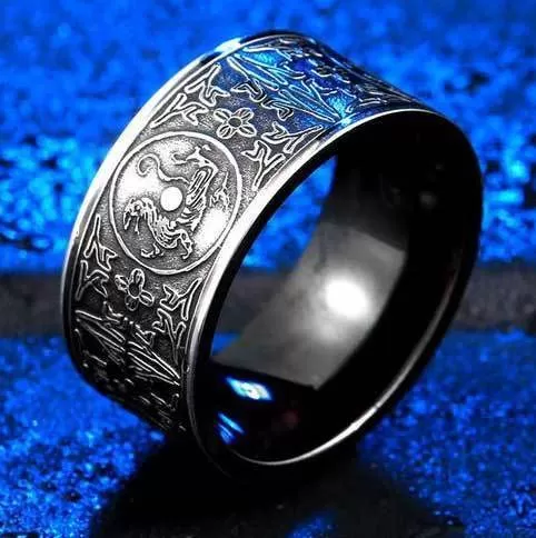 Four Celestial Guardians Titanium Steel Ring