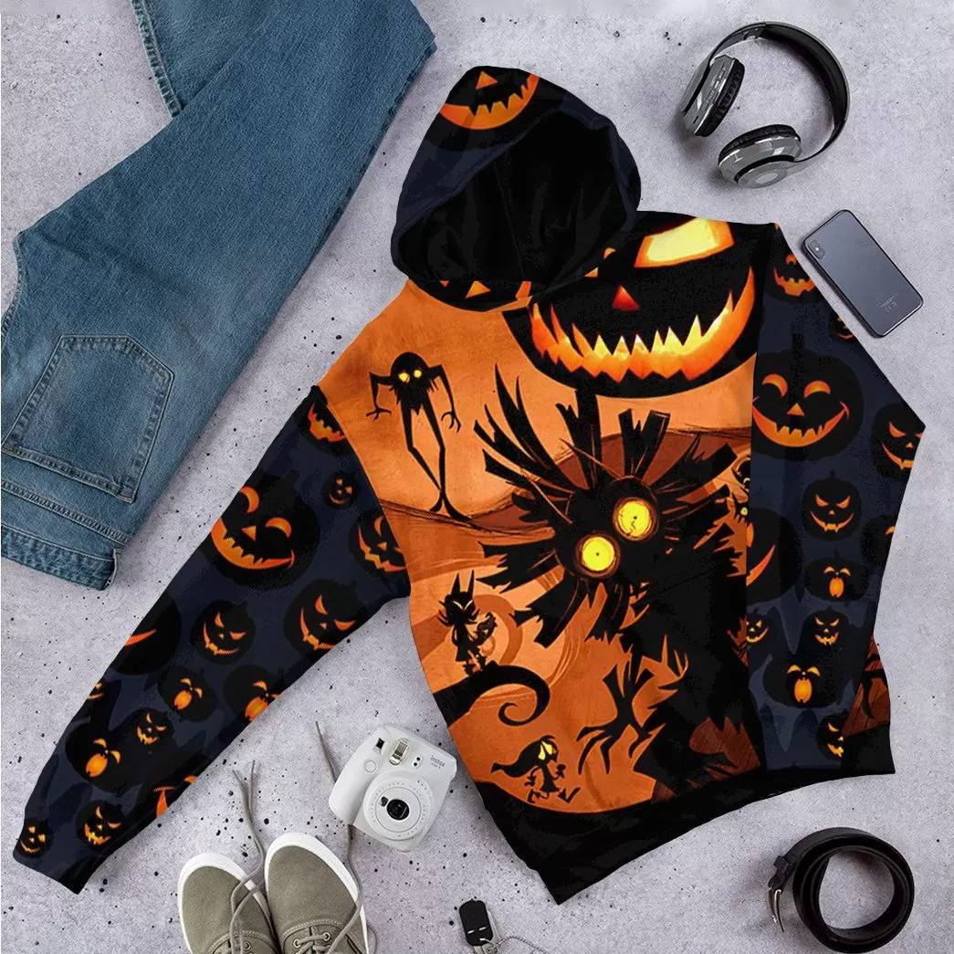 Gearhuman 3D Jack-O'-Lantern Tshirt Hoodie Apparel