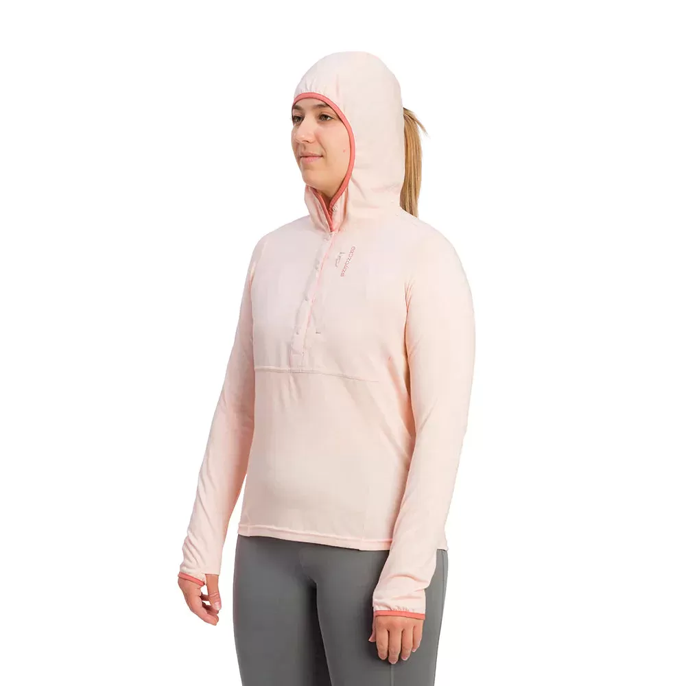 Grundens Women's Shorebreak Performance Lightweight Fishing Hoodie in Artic Ice