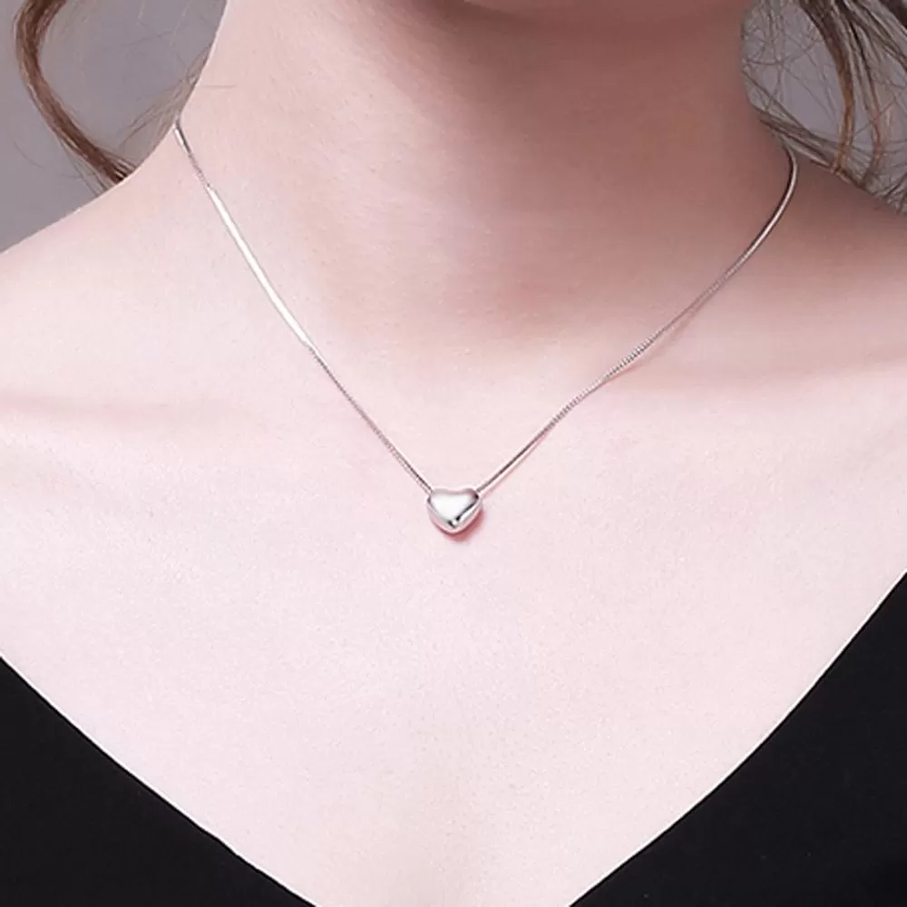 Heart 925 Sterling Silver Pendant Necklace