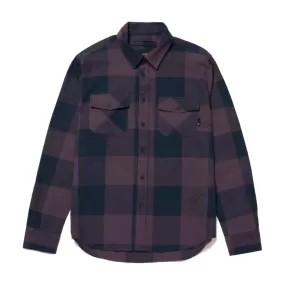 HUF HEIGHTS L/S FLANNEL-PURPLE