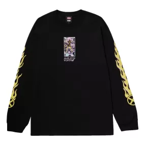 HUF HUF X X-MEN PHOENIX RISING L/S TEE-BLACK