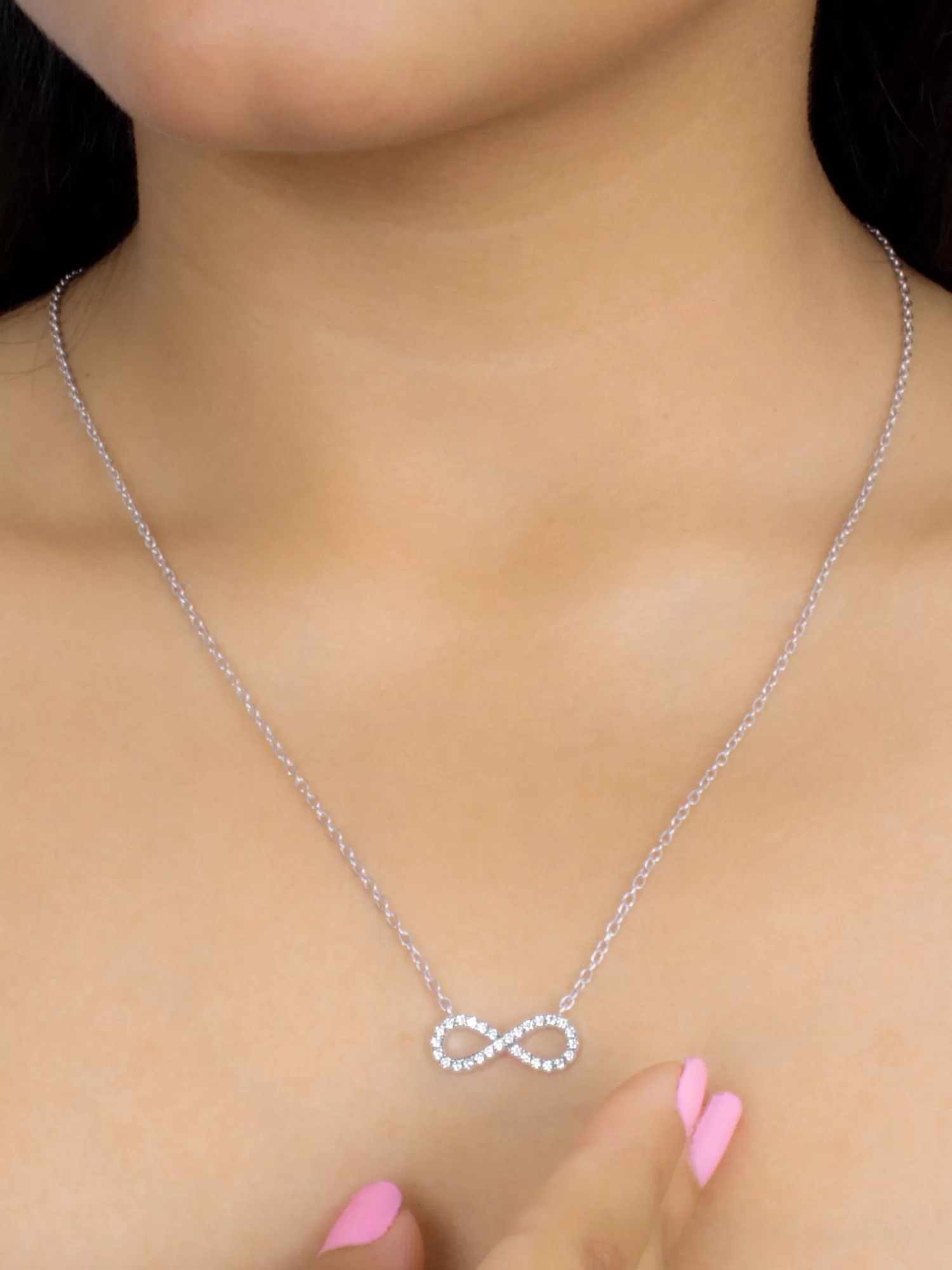 Infinity Design Pendant For Women With Chain