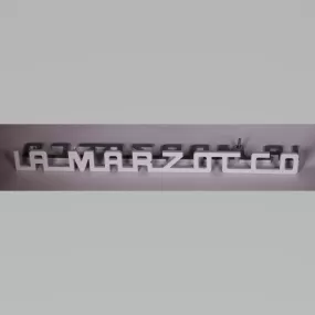 La Marzocco PB Rear Panel Badge - White Enamel (Special Order Item)