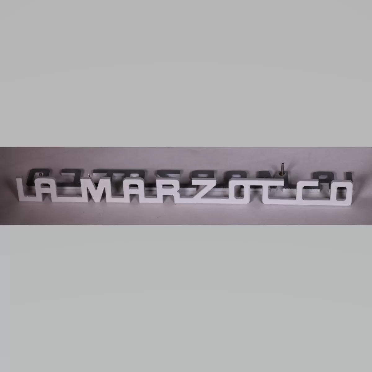 La Marzocco PB Rear Panel Badge - White Enamel (Special Order Item)