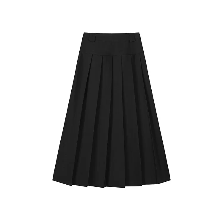 Long Pleated Skirt