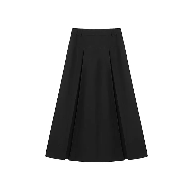 Long Pleated Skirt