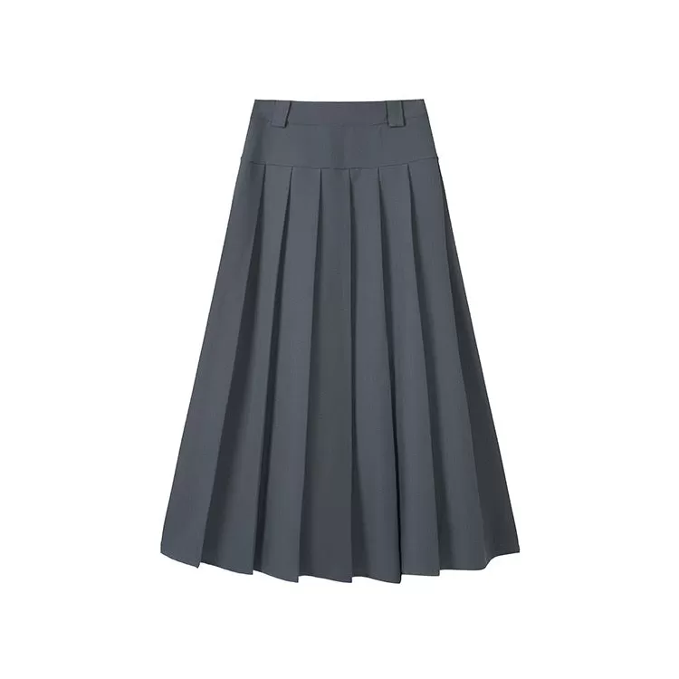 Long Pleated Skirt