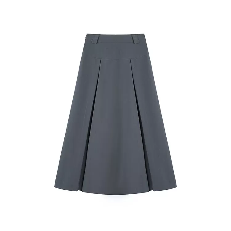 Long Pleated Skirt