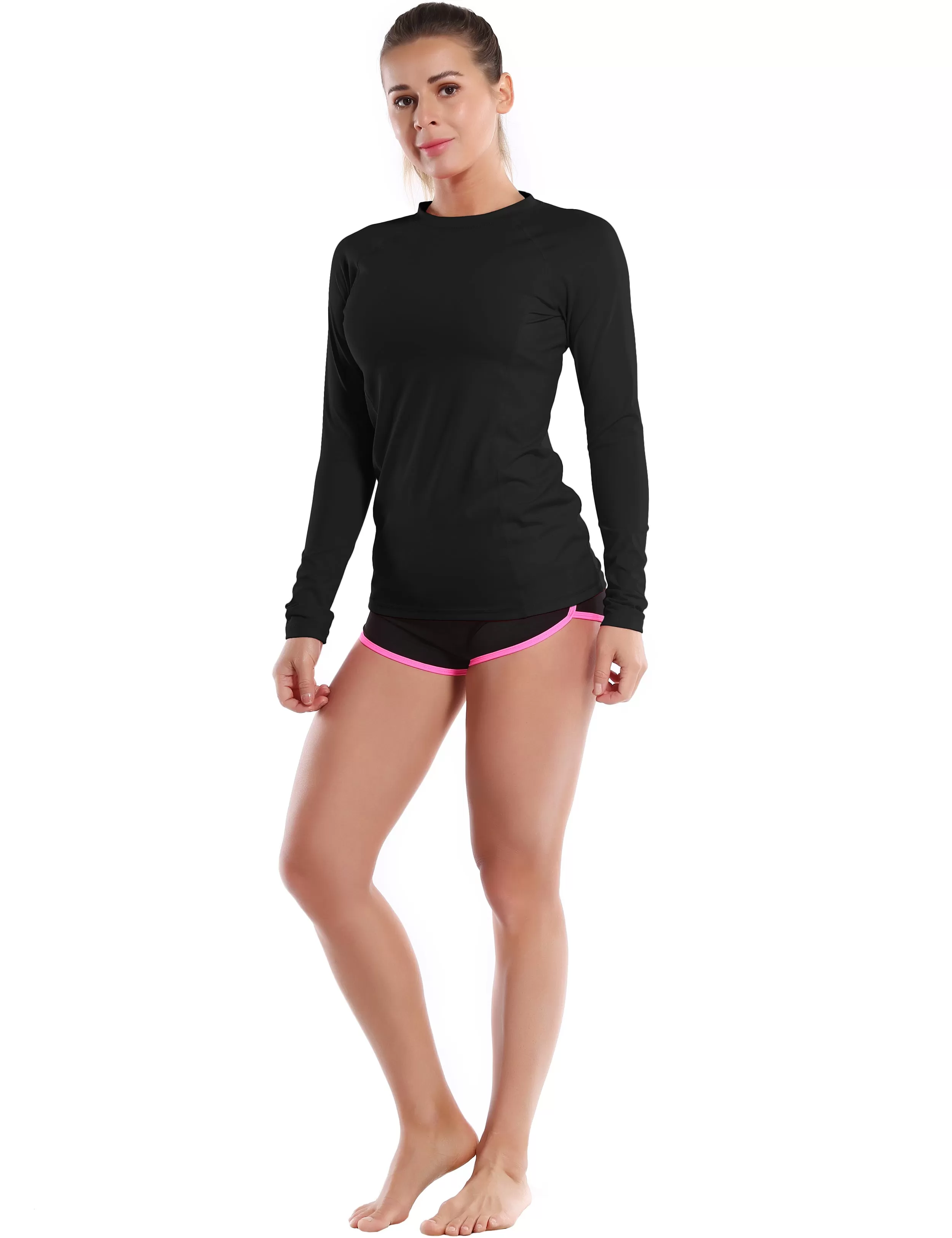 Long Sleeve UPF 50  Rashguard black