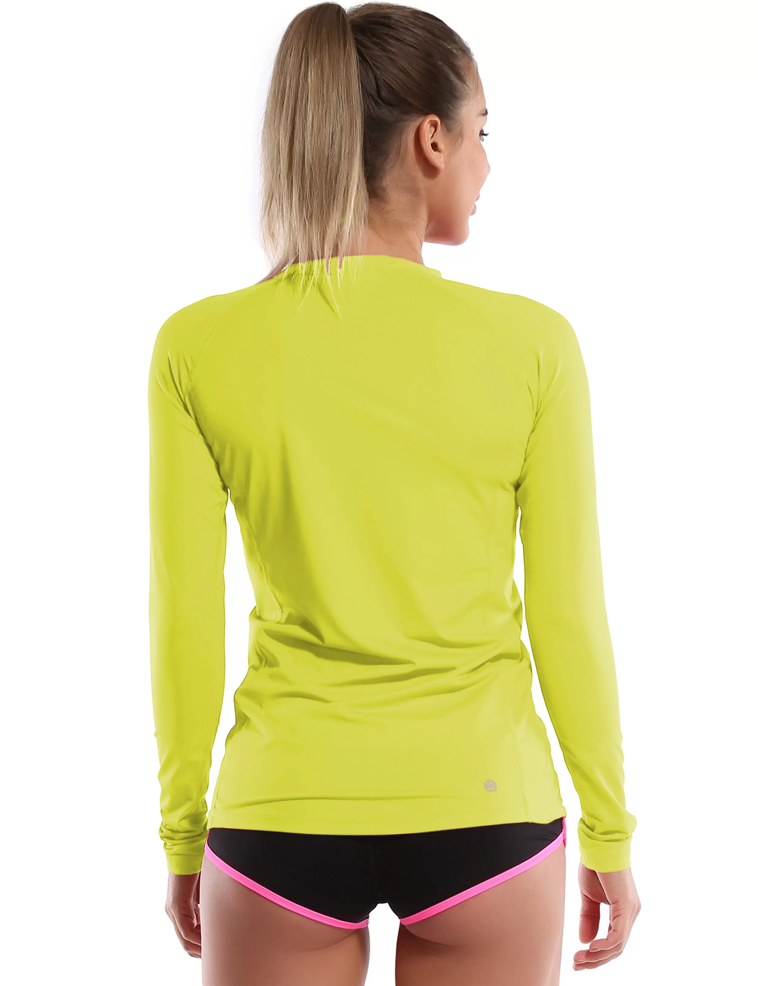 Long Sleeve UPF 50 Rashguard neonyellow