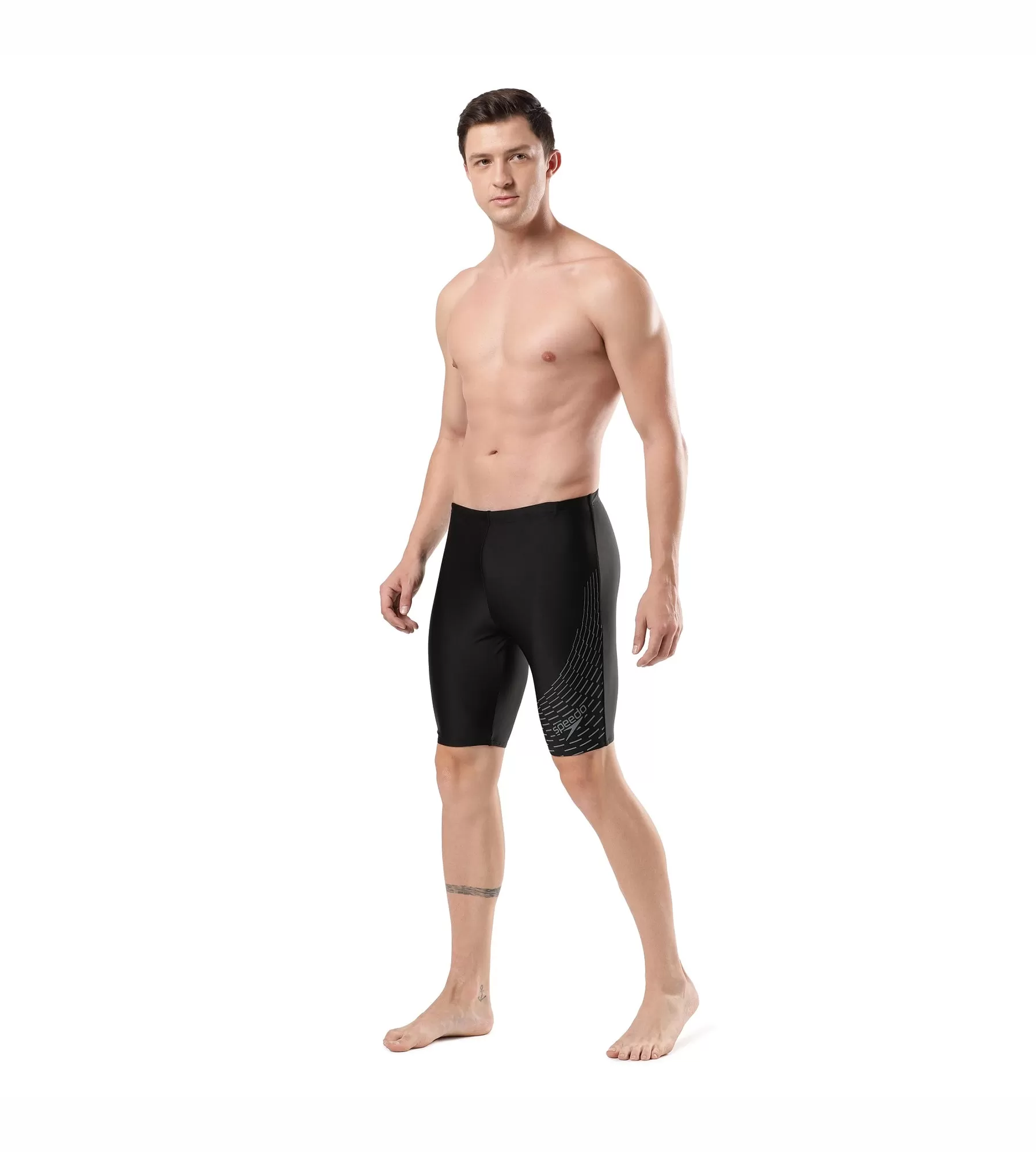 Men's Endurance Medley Logo Jammer - Black & Ardesia