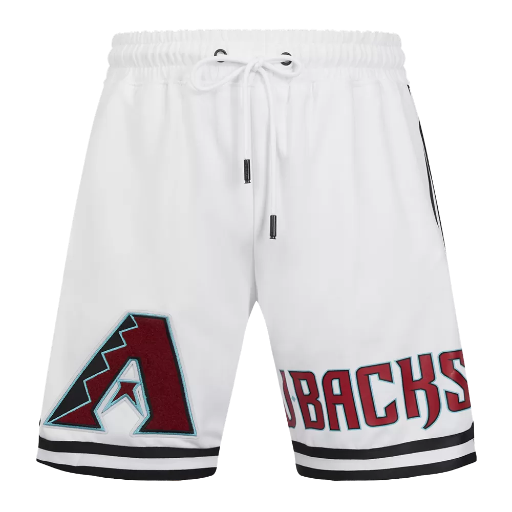 MLB ARIZONA DIAMONDBACKS CLASSIC CHENILLE MEN'S SHORT (WHITE / BLACK / WHTE)