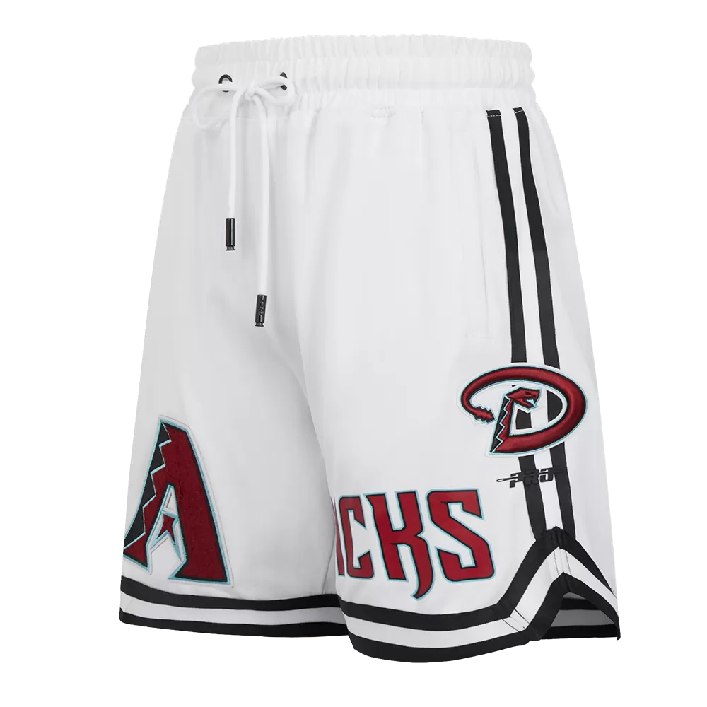 MLB ARIZONA DIAMONDBACKS CLASSIC CHENILLE MEN'S SHORT (WHITE / BLACK / WHTE)